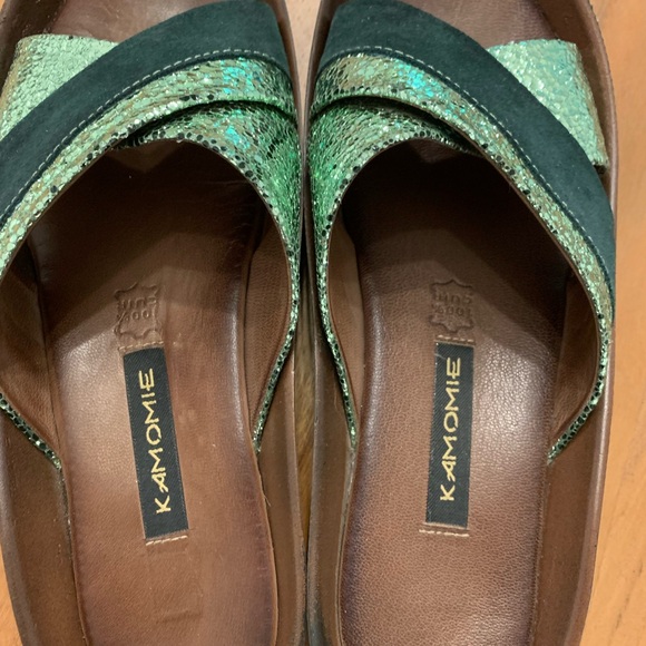 Sandals leather 100% size 8 or 38 - Picture 3 of 5